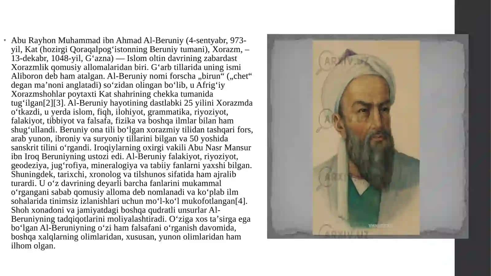 Abu Rayxon Beruniy 2