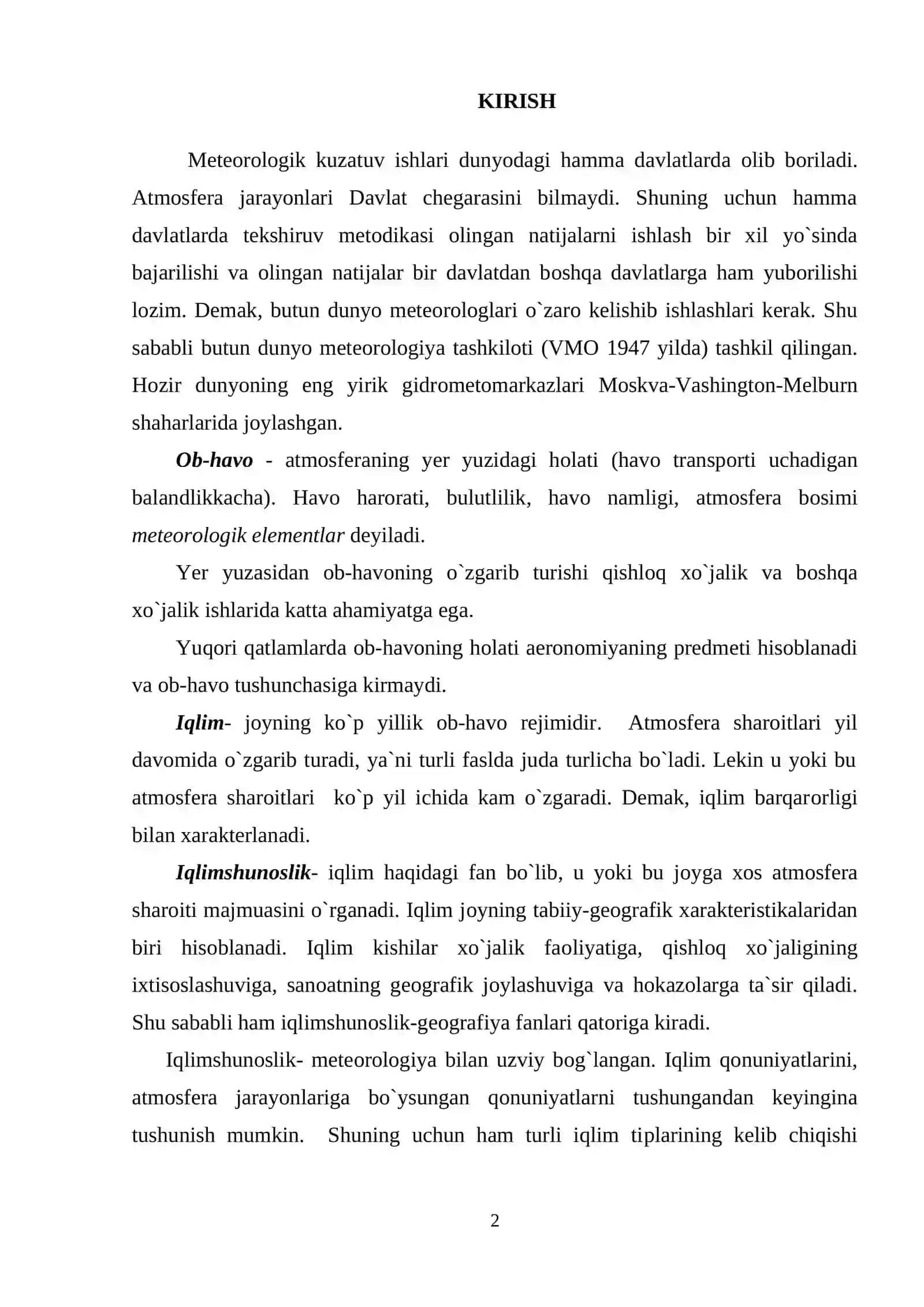 OB-HAVO VA IQLIM 2