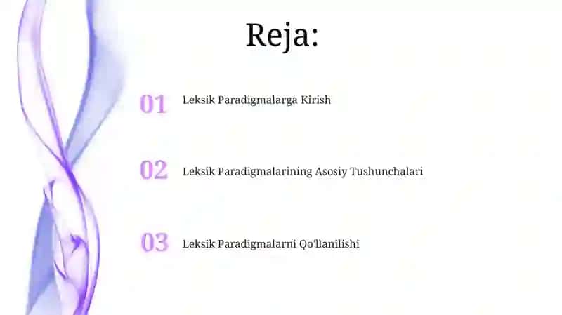 Leksik paradigma haqida 2