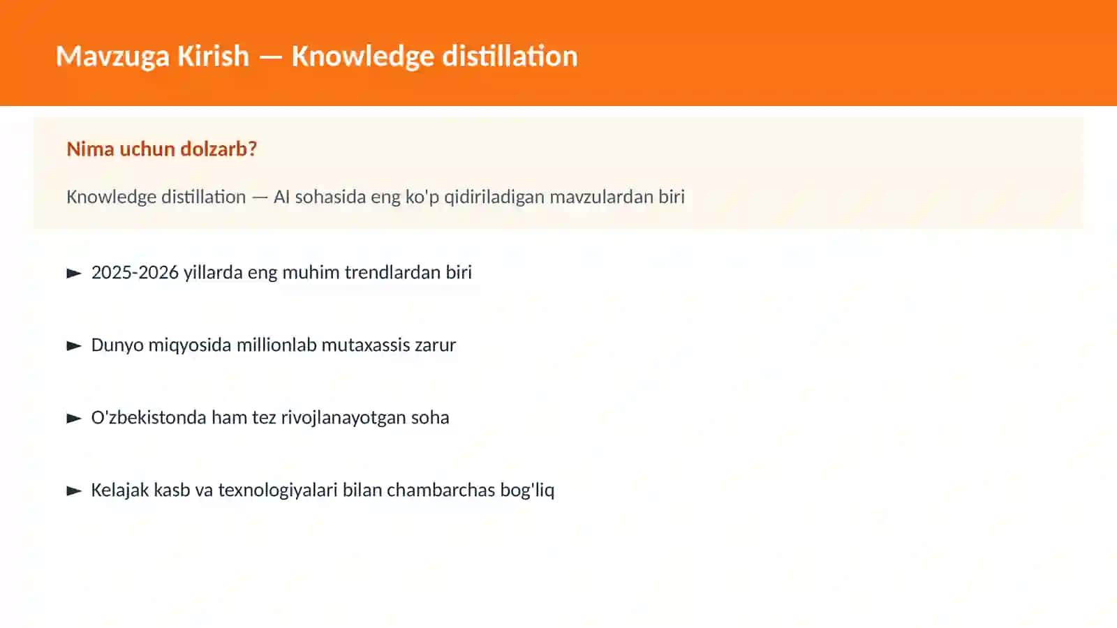 AI | DEEP LEARNING VA NEYRON TARMOQLAR 2