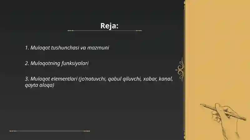 Muloqot haqida tushuncha 2