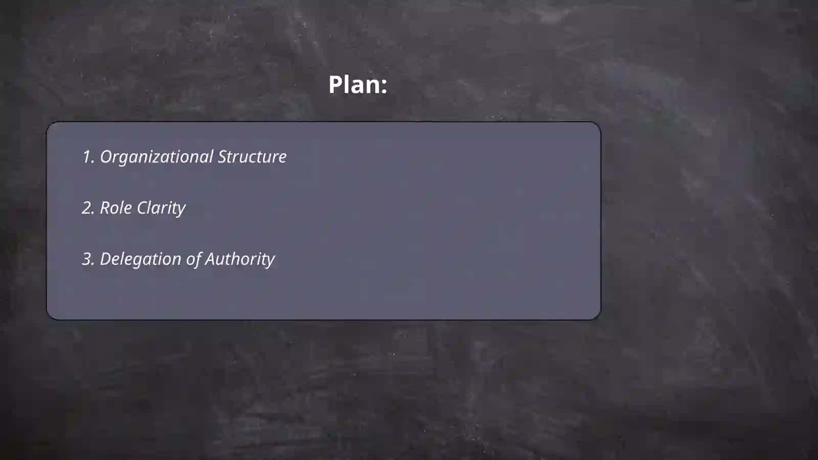 Work organization and responsibility 2