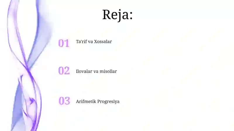 Arifmetik progressiya 2