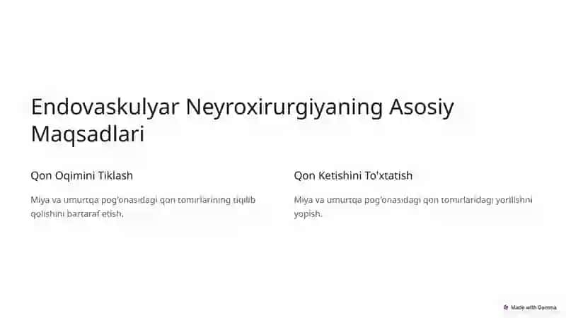 Endovaskulyar Neyroxirurgiya 2