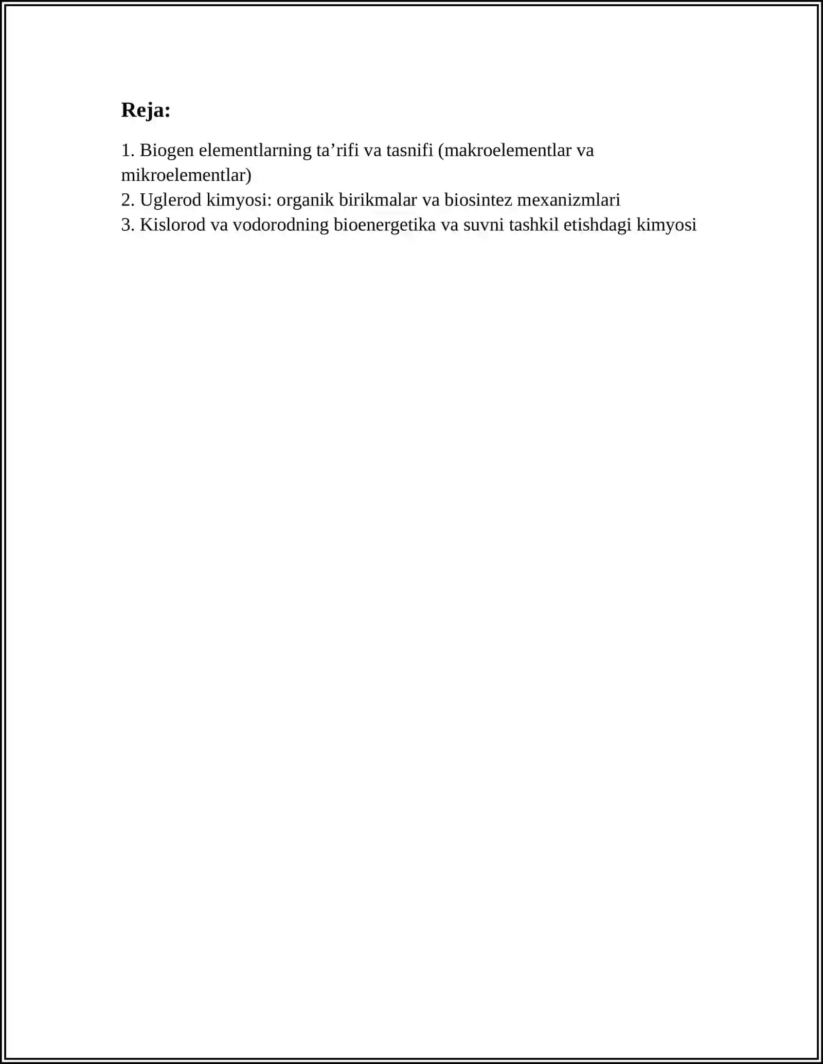 BIOGEN ELEMENTLAR KIMYOSI 2