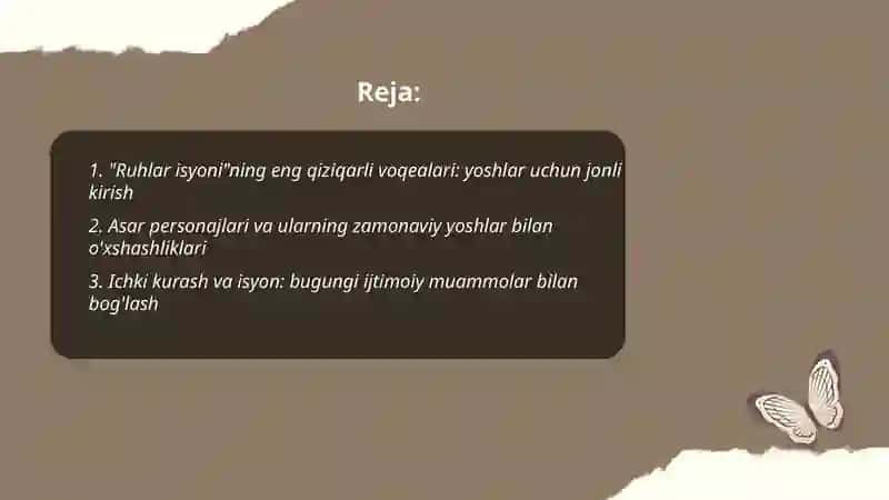 Ruhlar isyoni asar 2