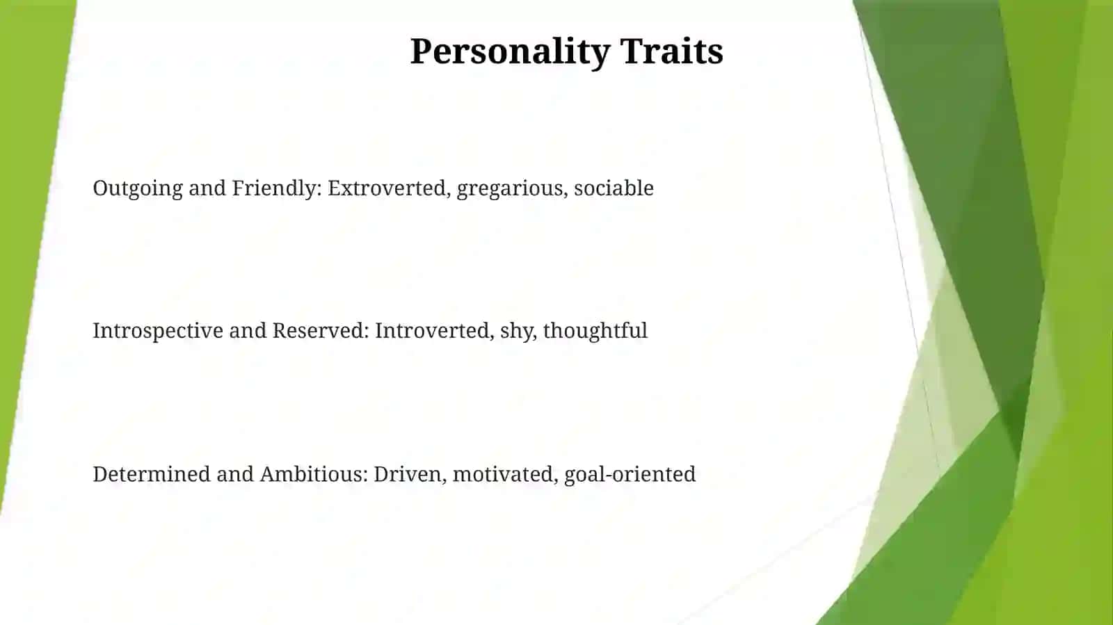 Collocations About Personality 2