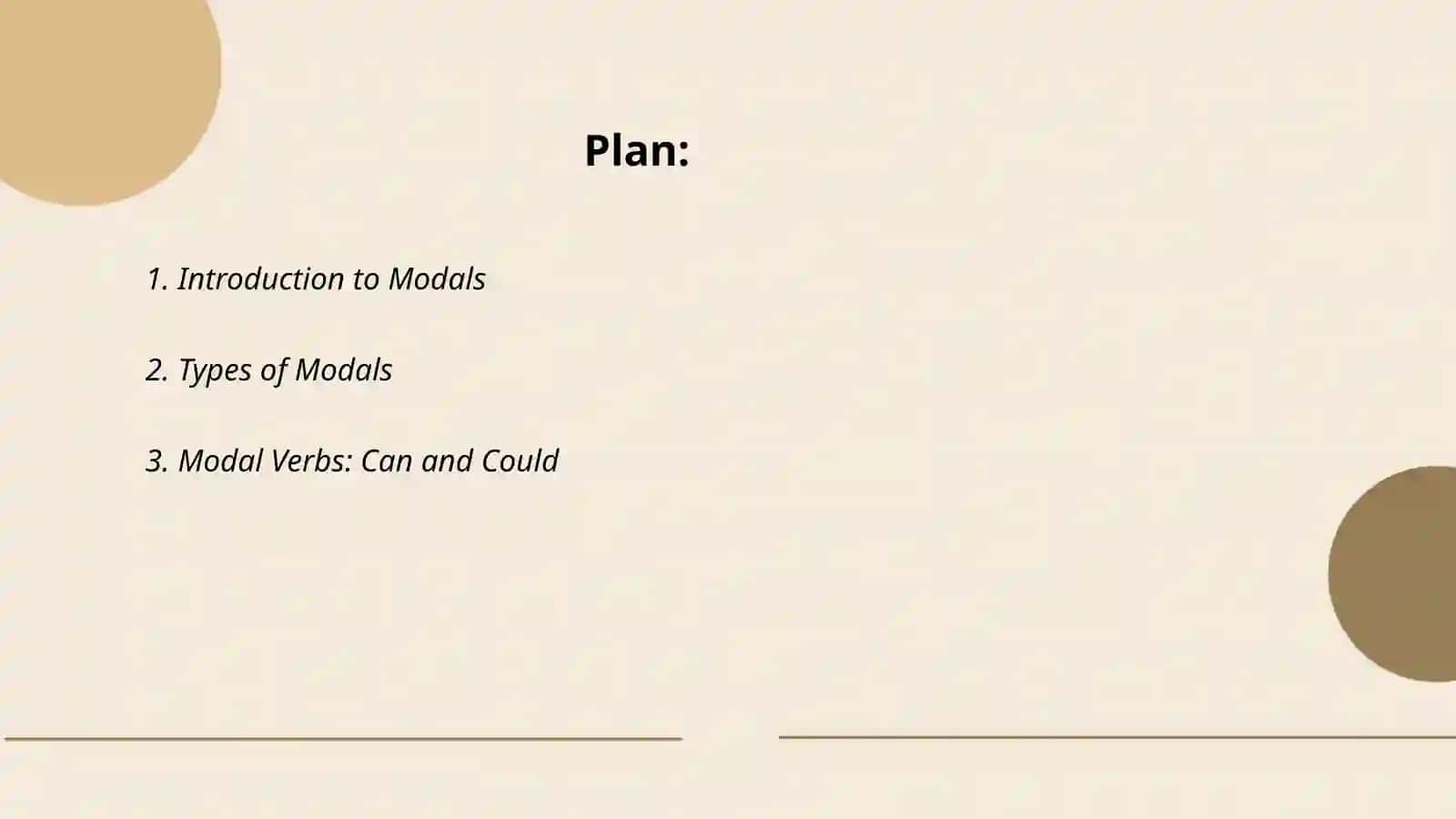 Modals 2