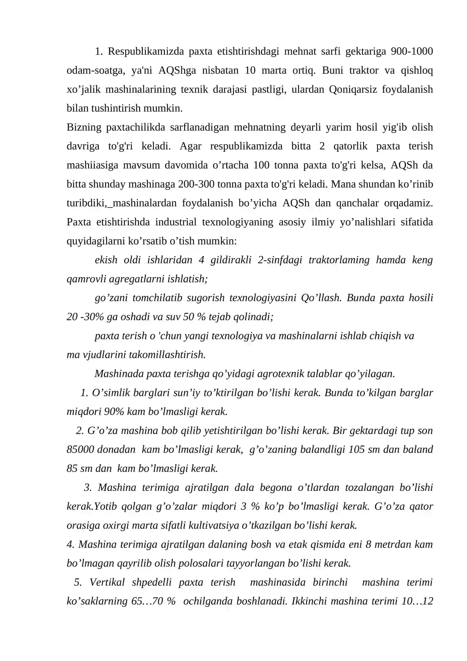 Paxta terish mashinalari 2
