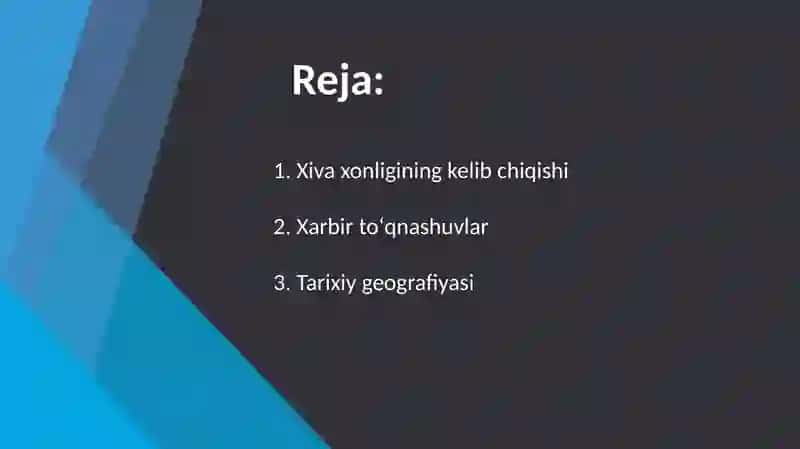 Xiva xonligi tarixiy geografiyasi 2