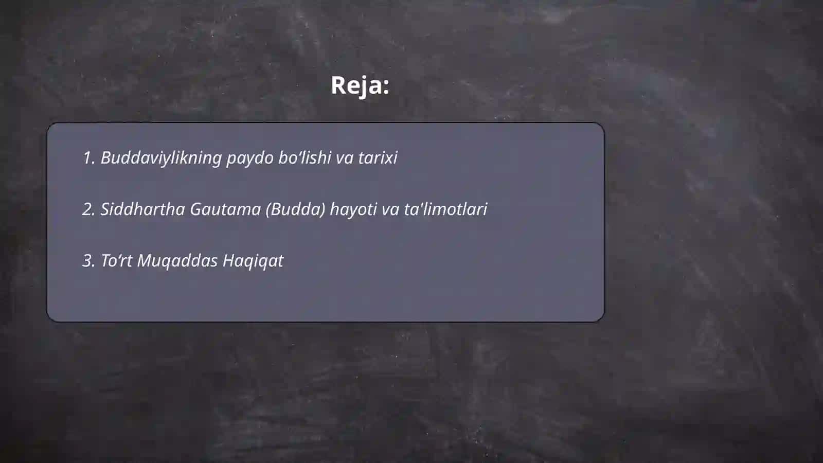 Buddaviylik asoslari va talimoti 2