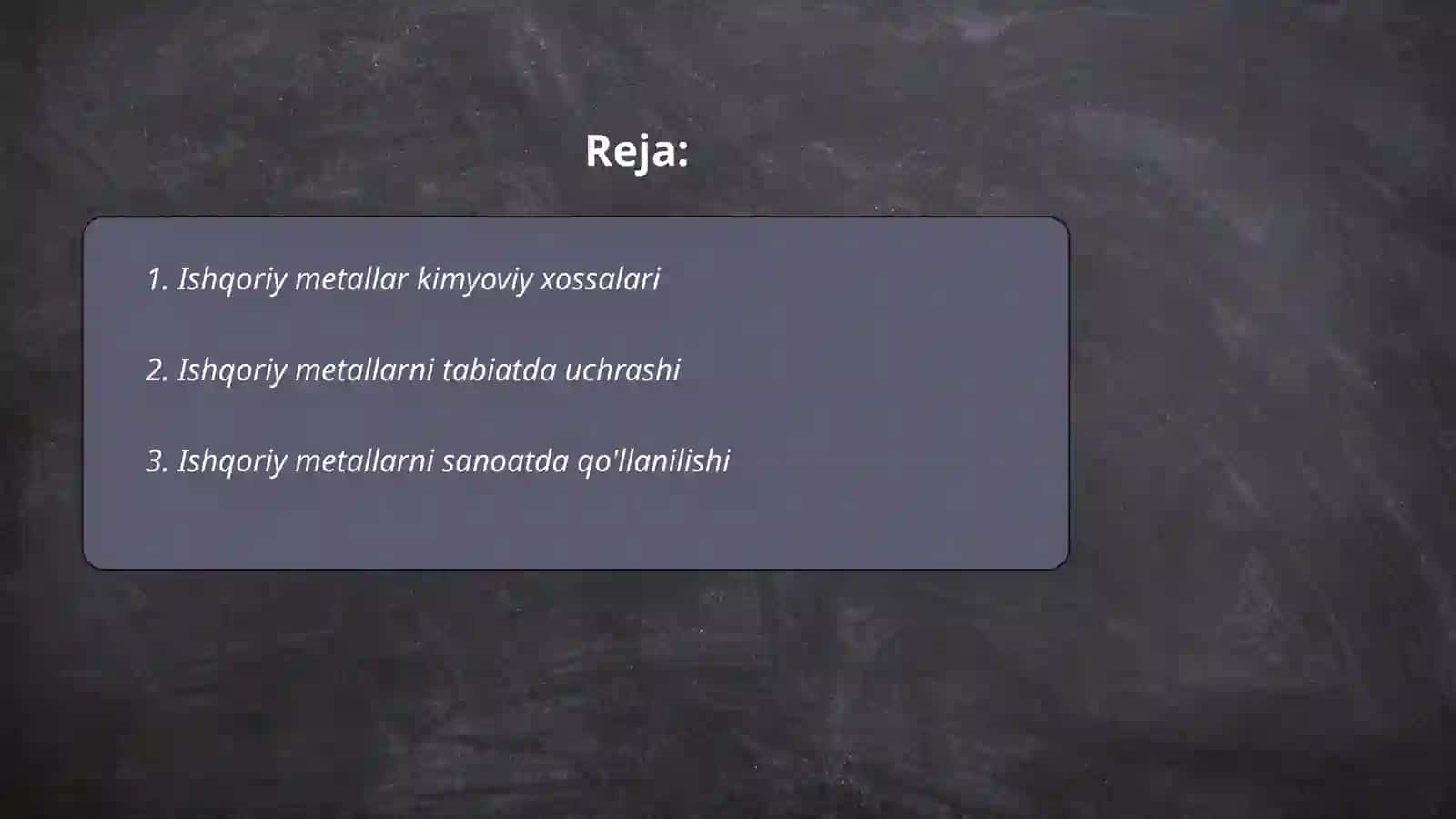 Ishqoriy metallar 2