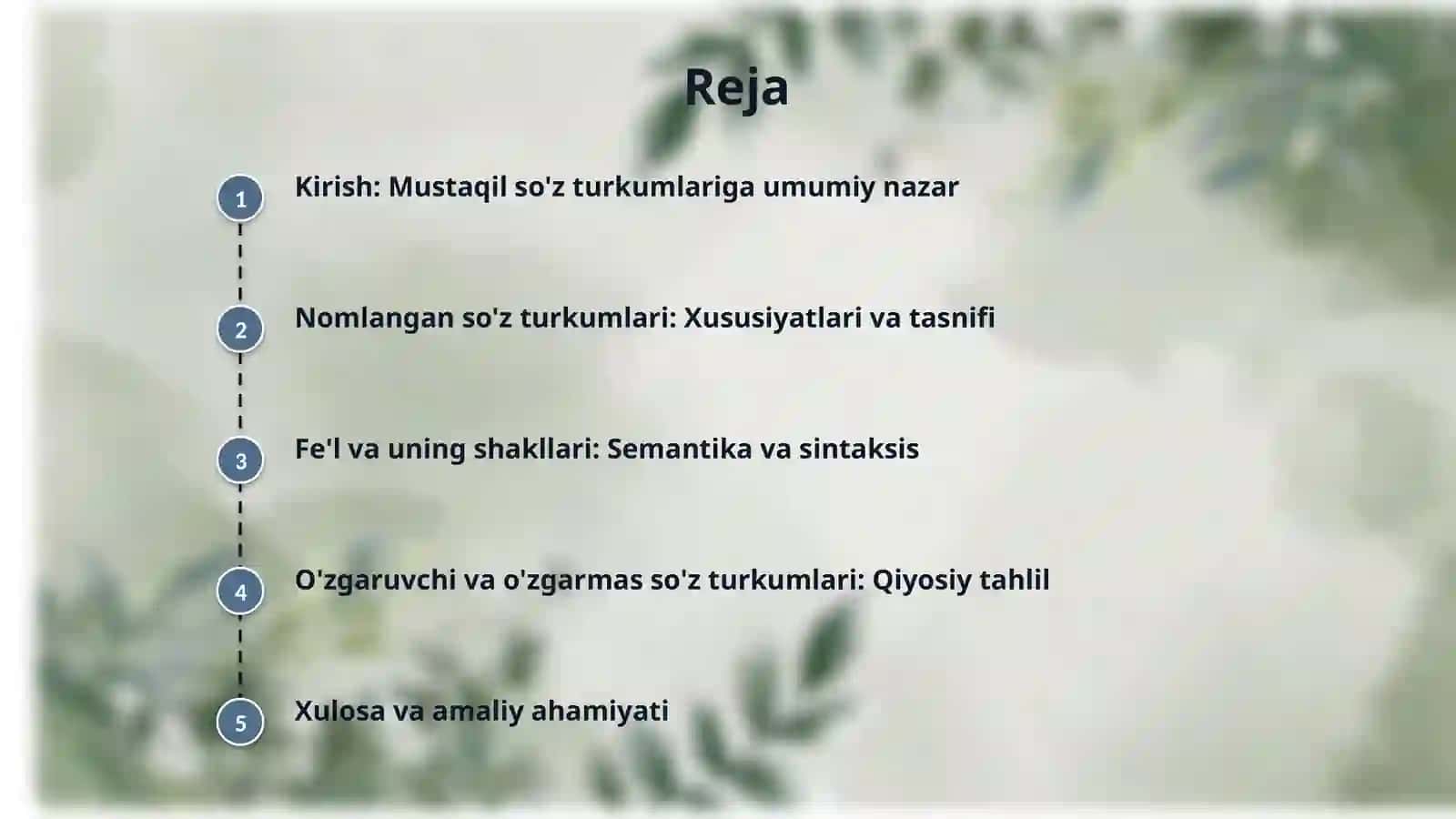Mustaqil so'z turkumlar 2