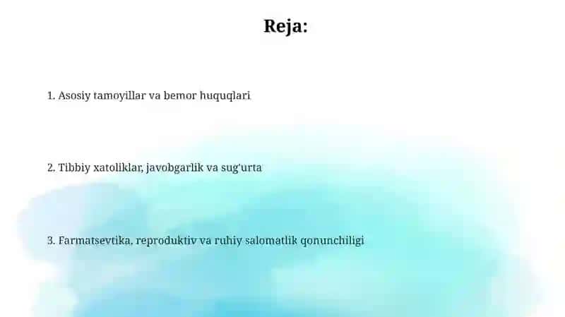 Tibbiyotgaoidqonunlar 2