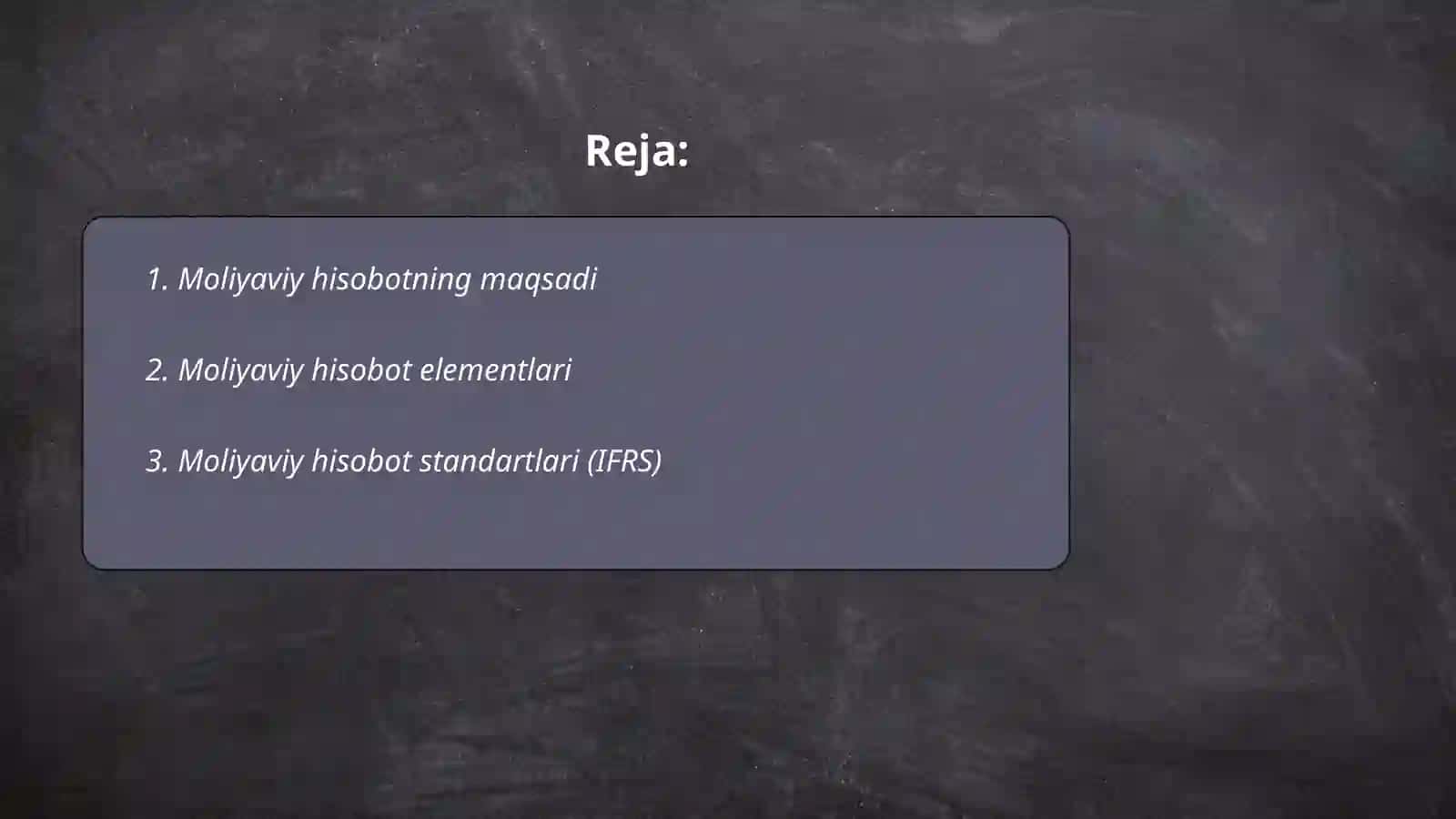 Moliyaviy hisobot 2