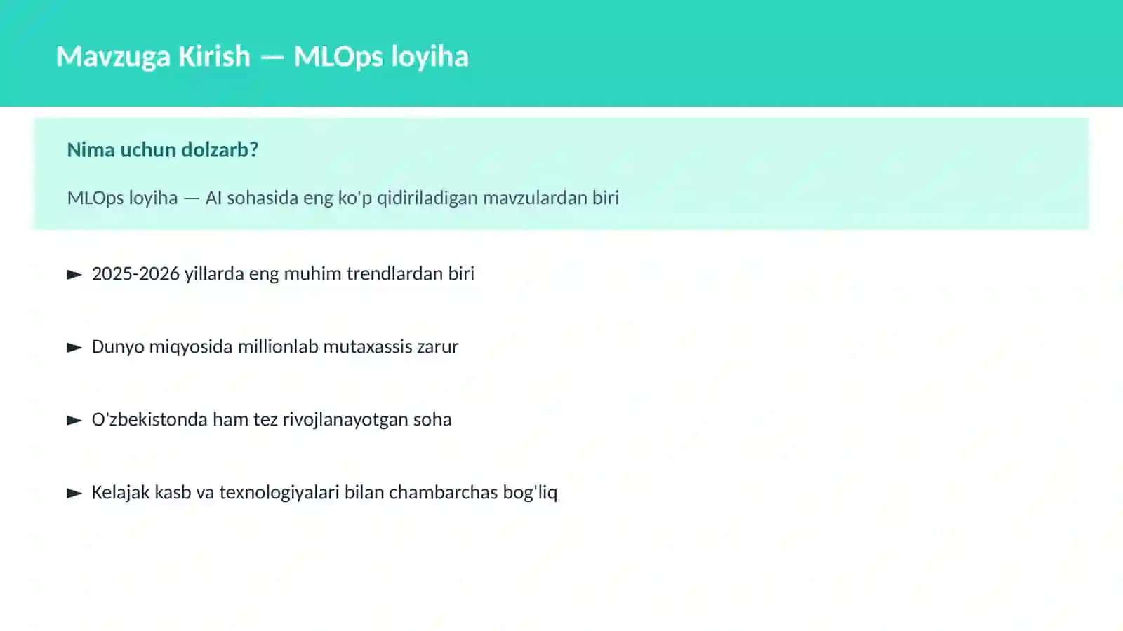 MLOPS VA AI INFRASTRUKTURA 2