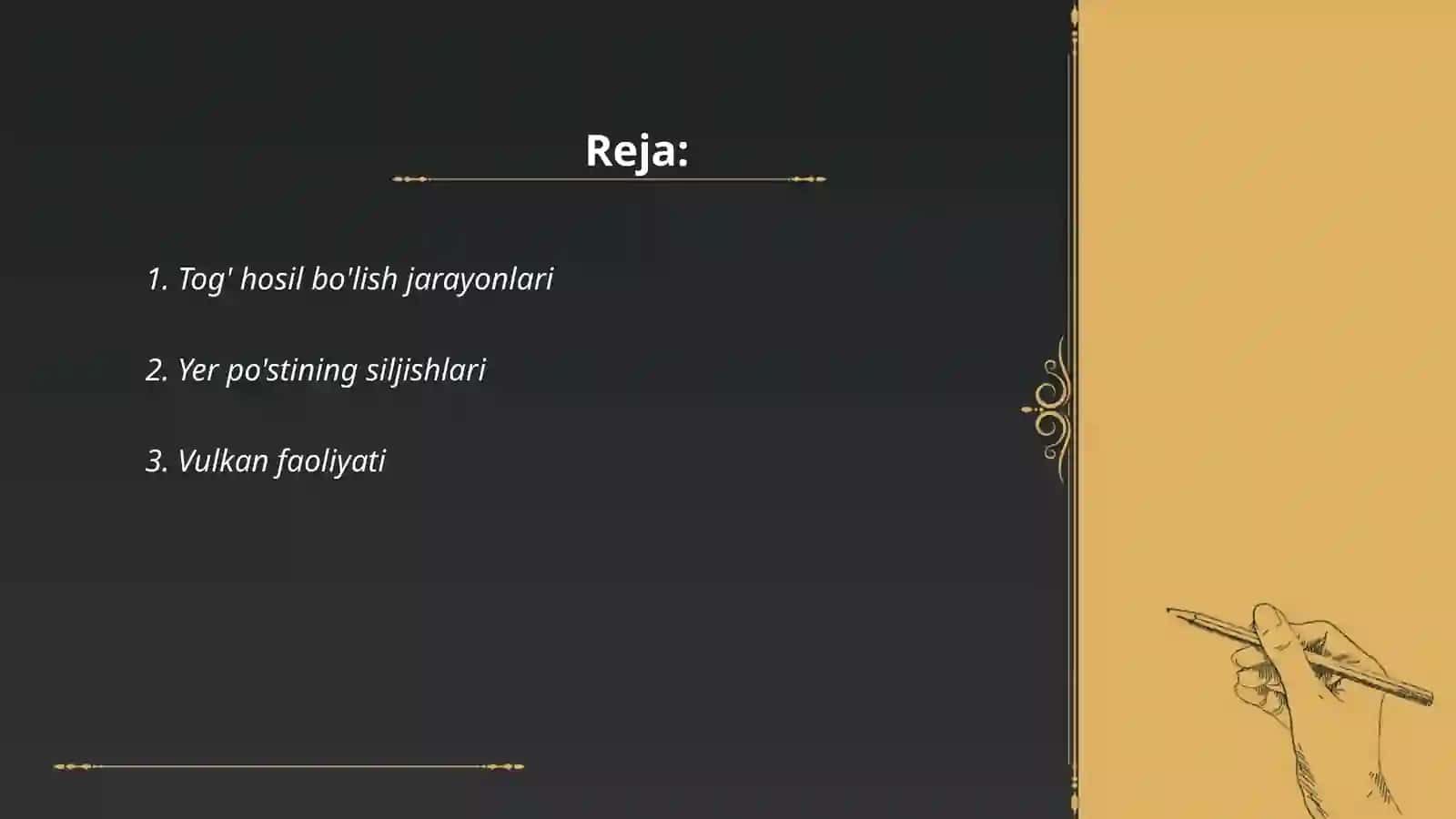 Relyef hosil qiluvchi jarayonlar 2