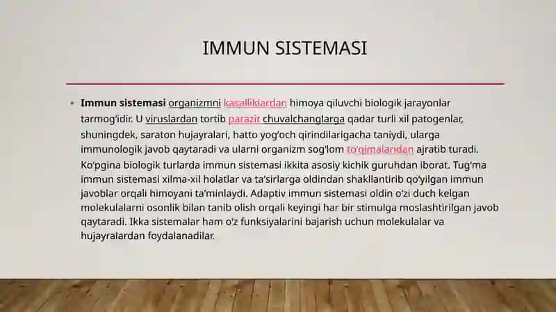 Qaytalovchi infeksiya va immunodefitsit holat 2