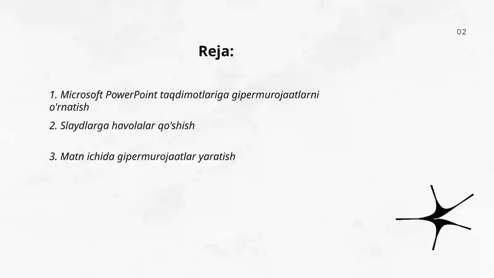 Microsoft PowerPointda giperssilkalar o'rnatish 2
