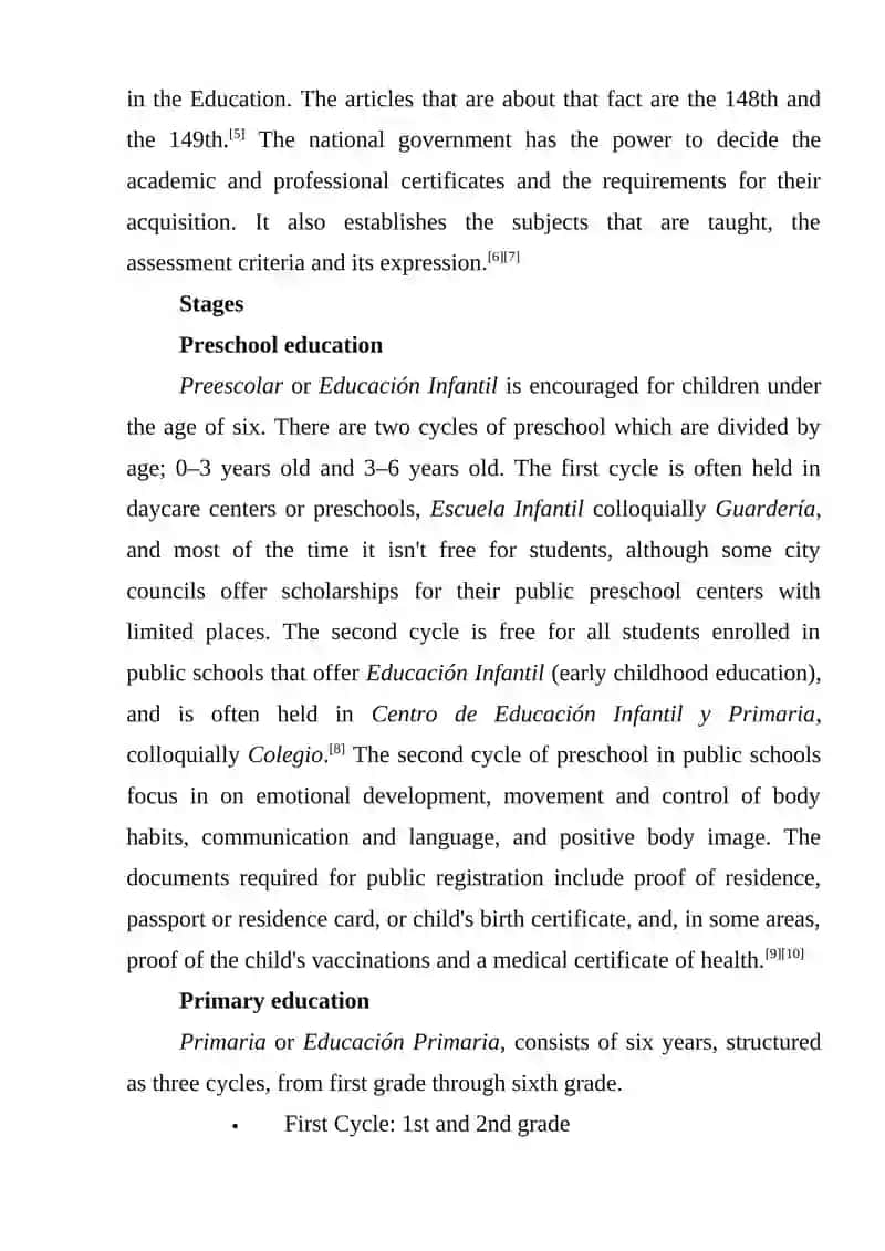 Education System in Spain 2
