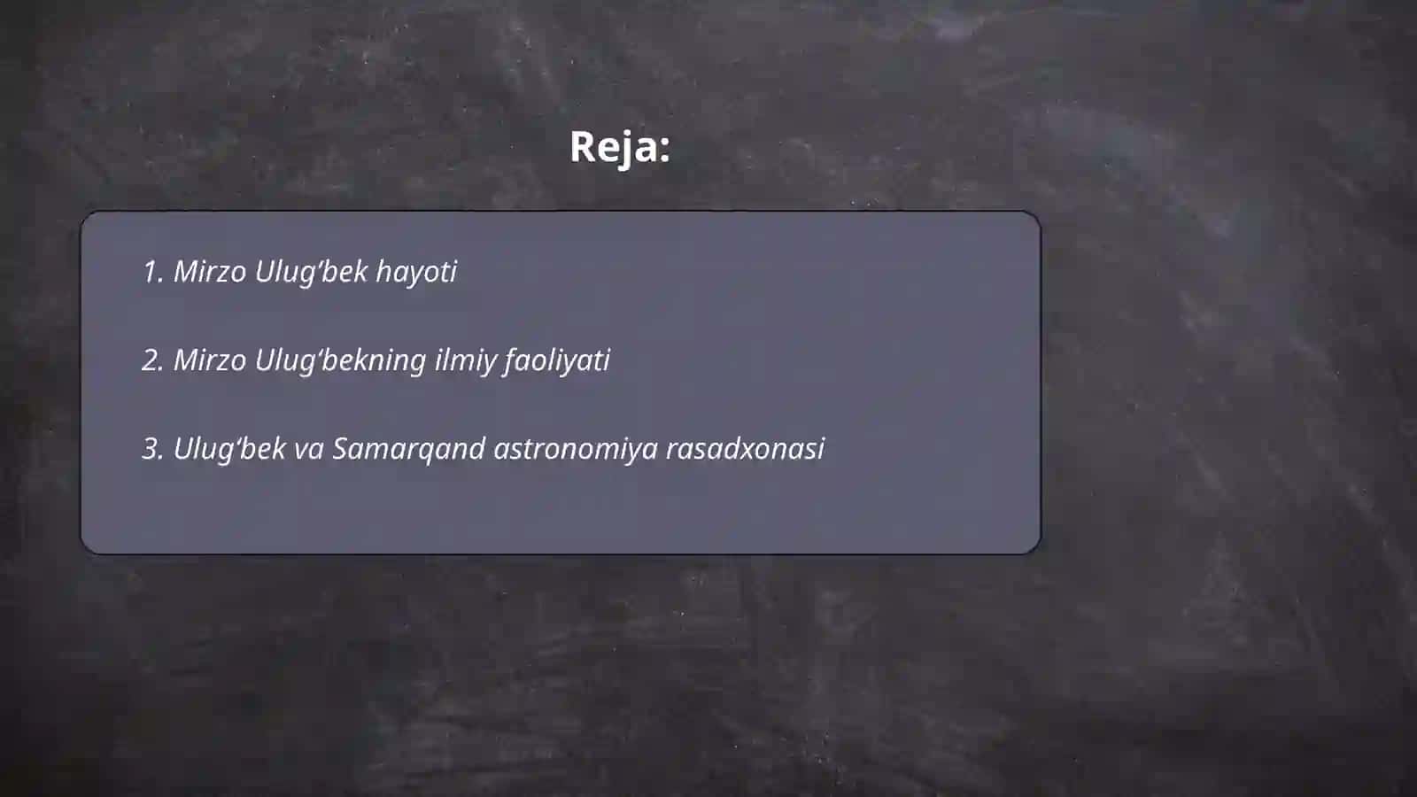 Mirzo Ulug‘bekning Hayoti 2