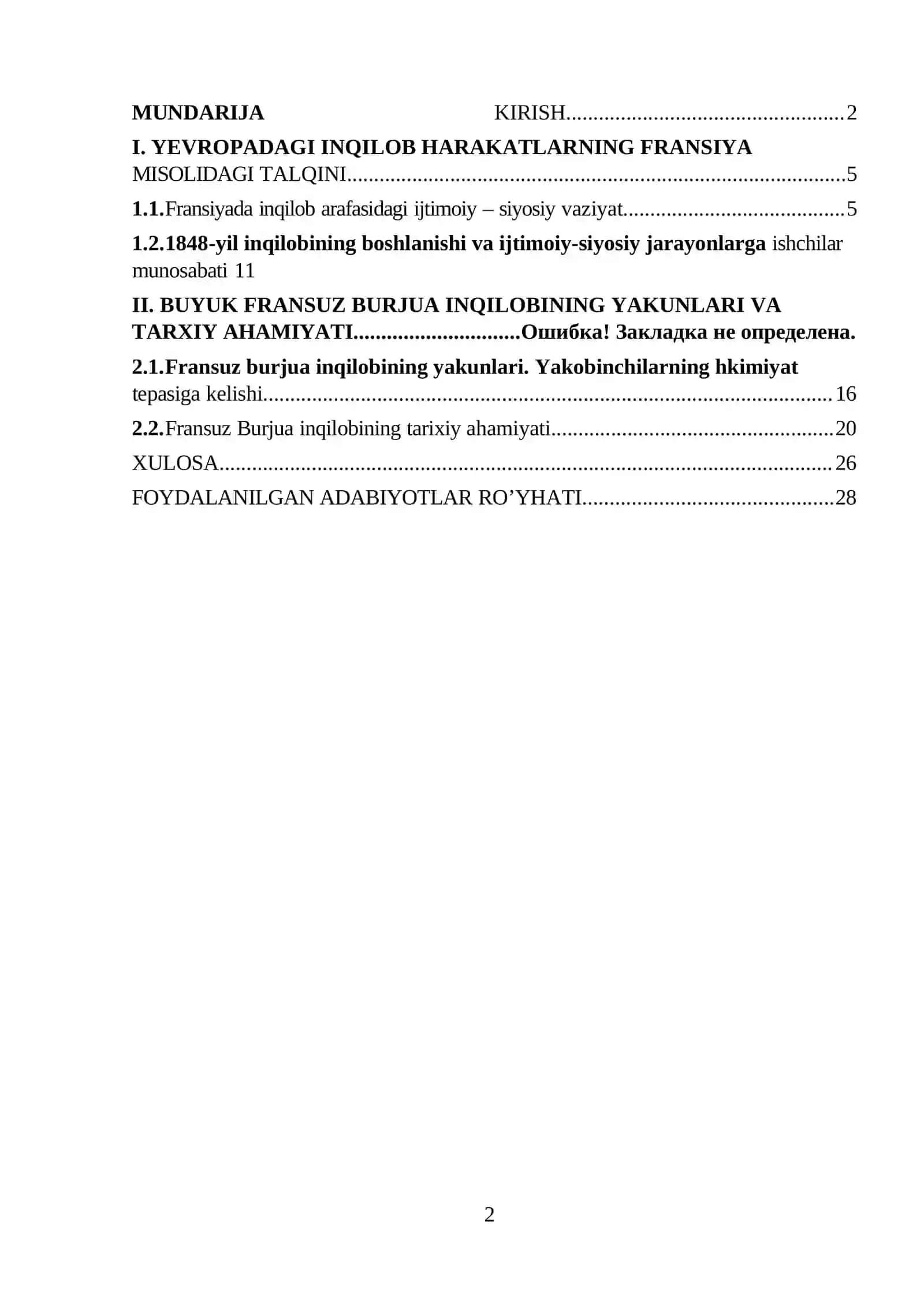 Fransiyada Burjua inqilobi 2