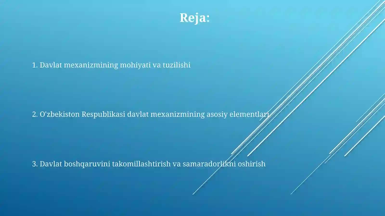 Davlat mexanizmi 2