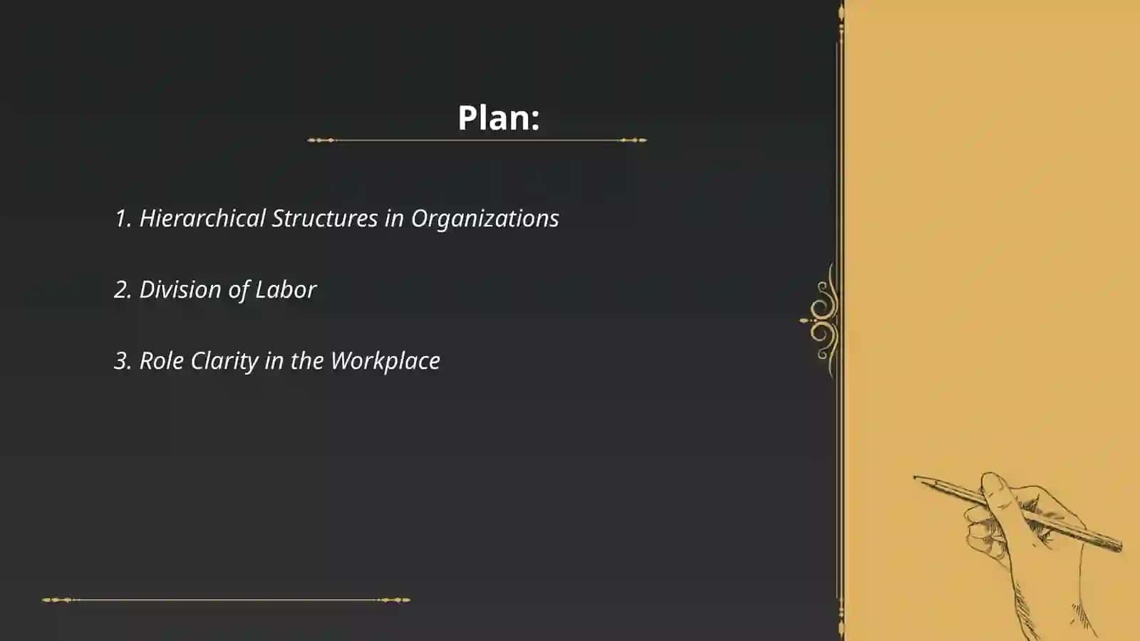 Work organization and responsibility 2