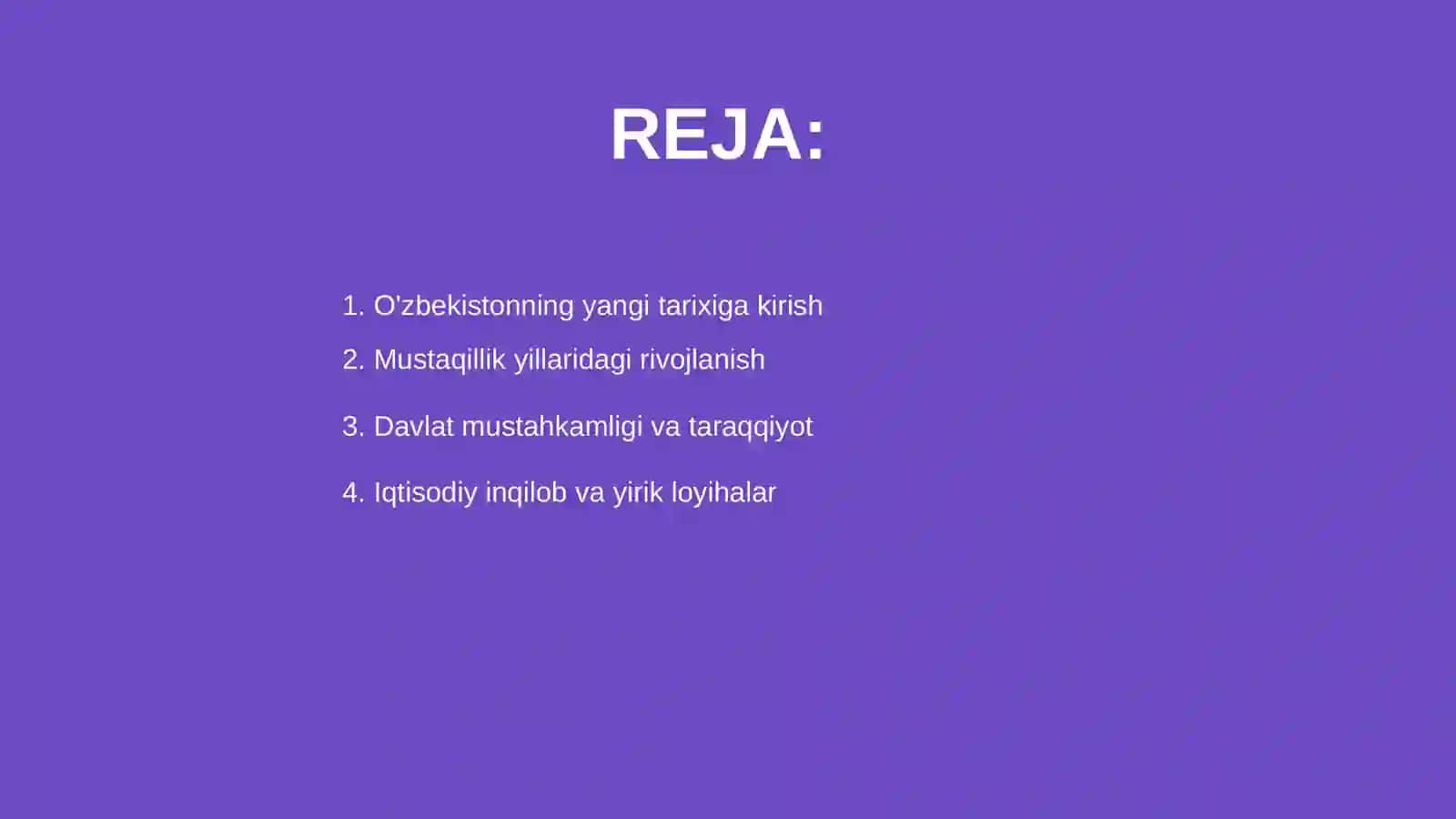 O'zbekistonning yangi tarixi 2