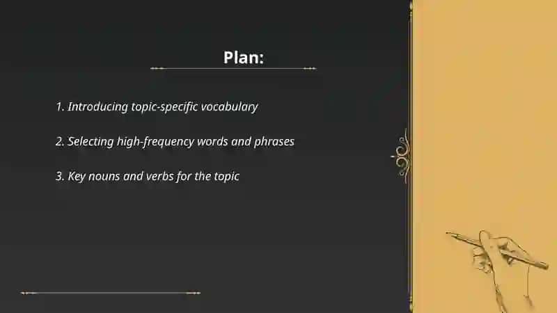 Topic-related words, phrases and idioms presentation 2