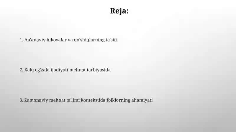 An'anaviy Hikoyalar va Kasb Tanlash 2