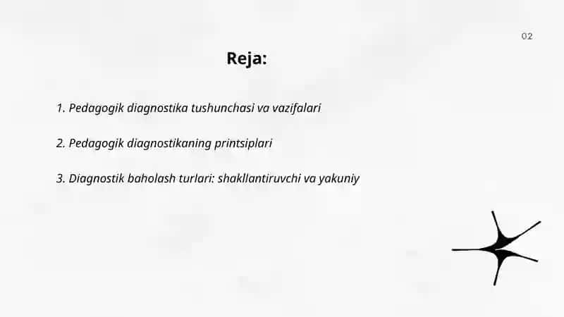 Pedagogik diagnostika 2