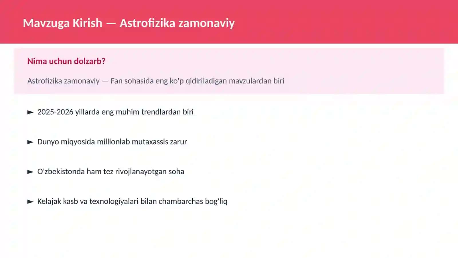 Astrofizika zamonaviy 2