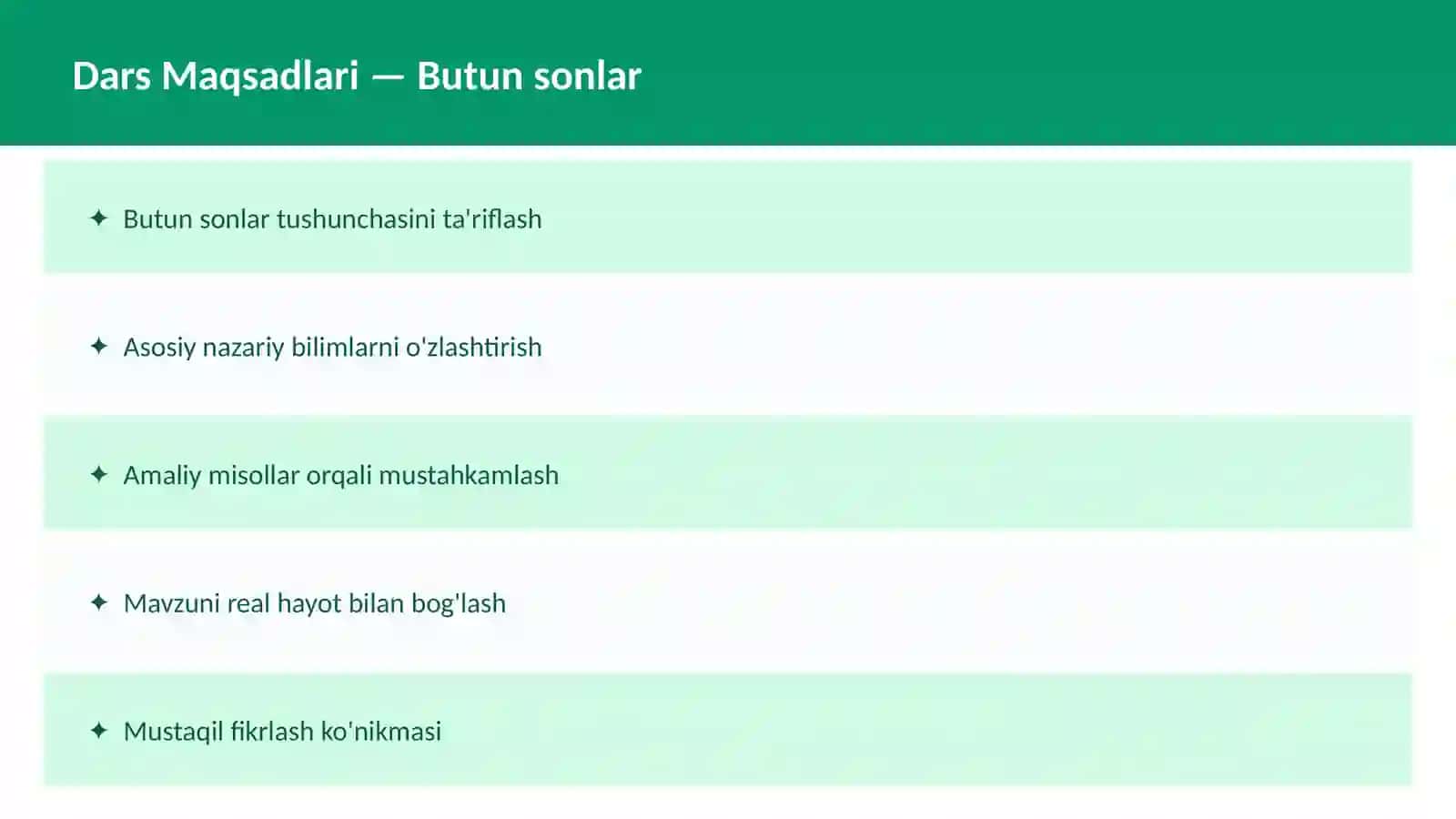 Matematika - Sonlar nazariyasi 2