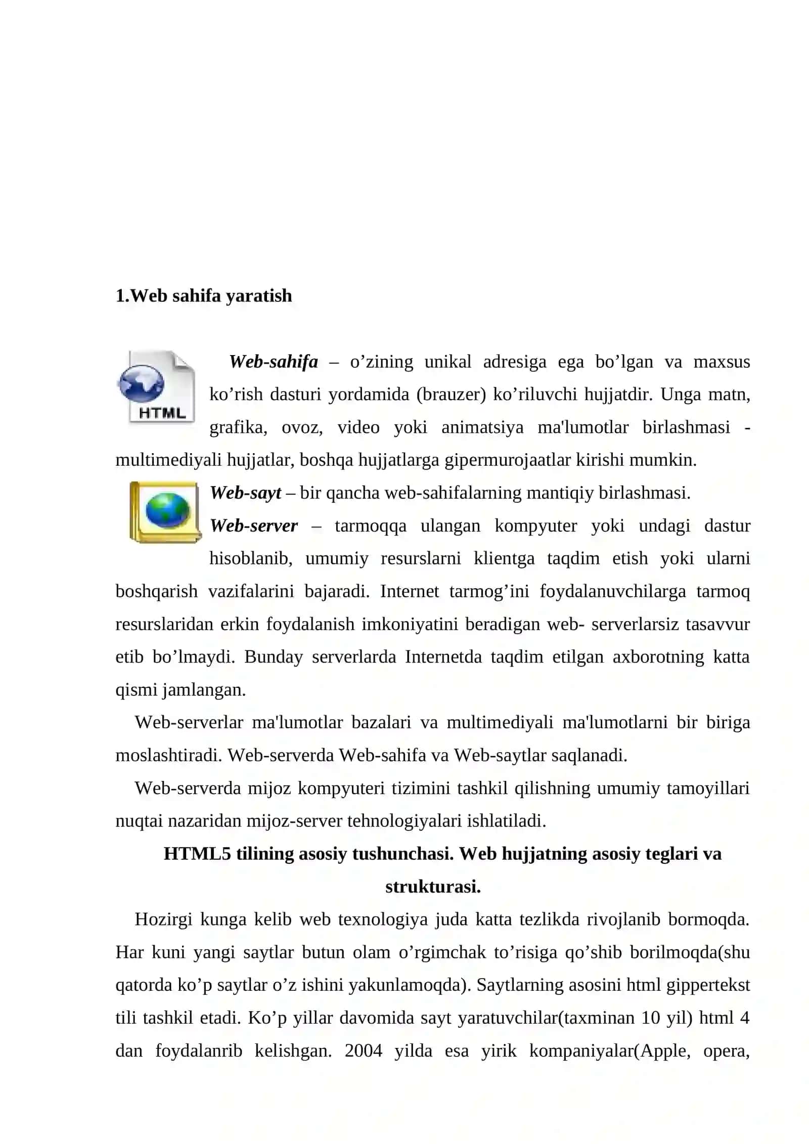 Kasbiy sohalar bo’yicha web sahifa yaratish 2