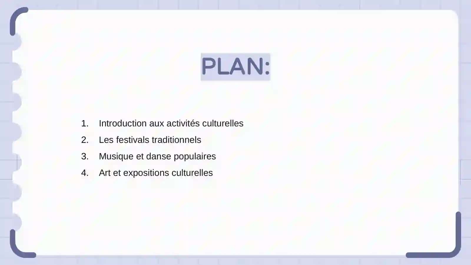 Introduction aux activités culturelles 2