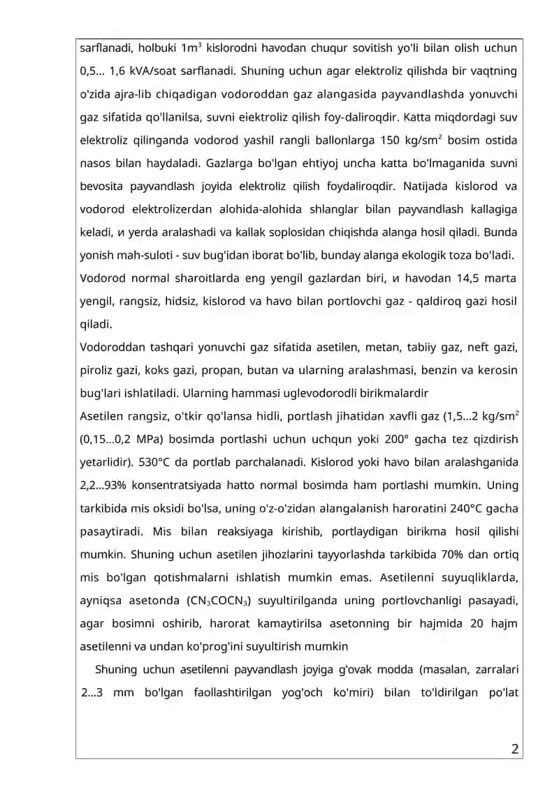 Gaz alangasida payvandlash 2