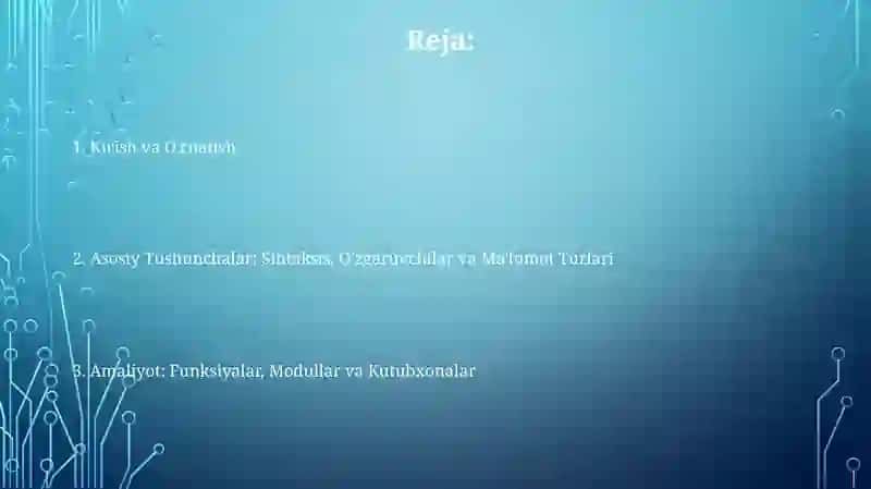 Python kirish 2