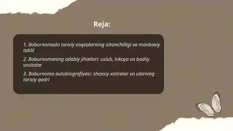 Boburnima-tarixiy,adabiy va manbashunoslik manbai 2