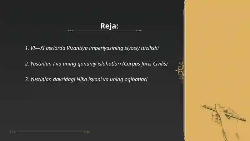 VI- XI- asrlarda Vizantiya 2
