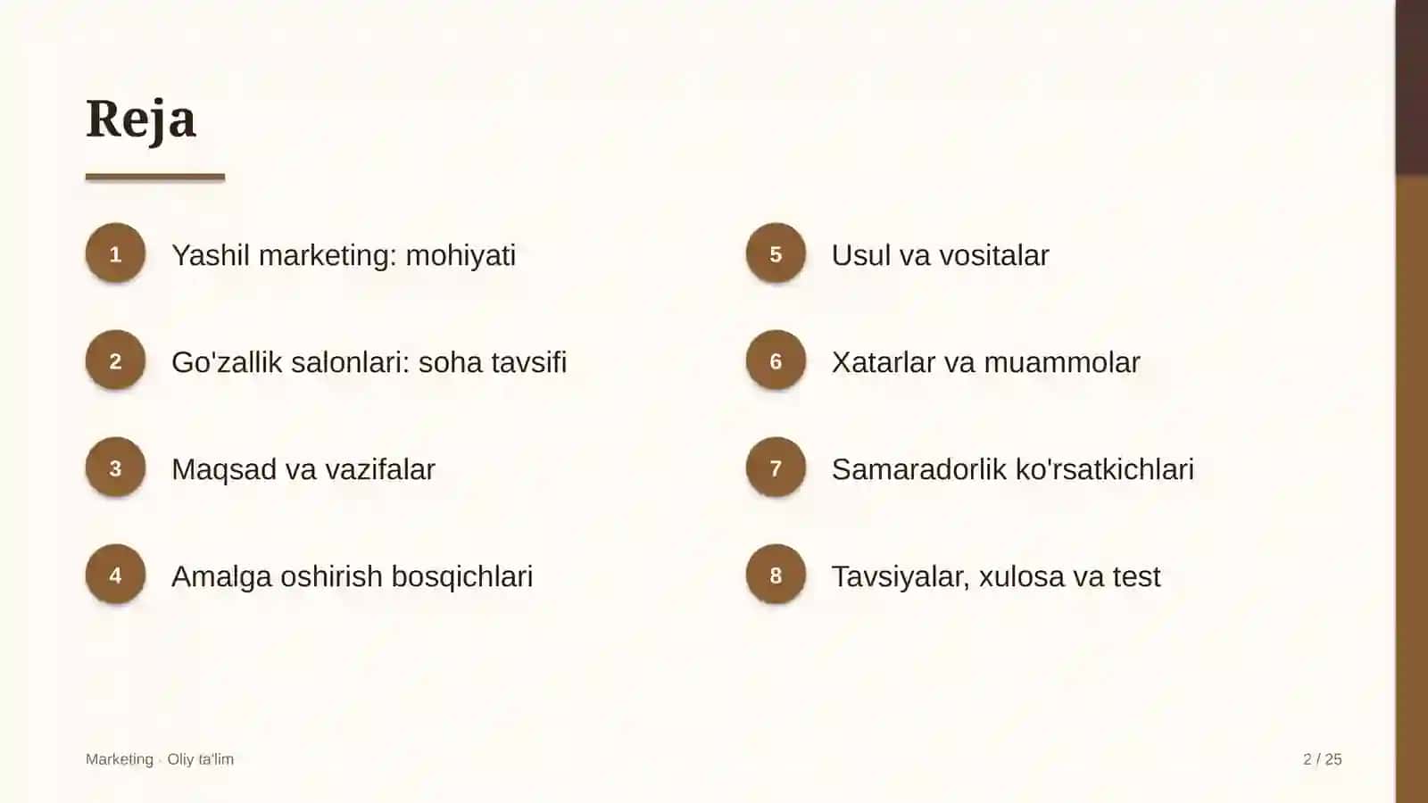 Go'zallik salonlarida yashil marketing 2