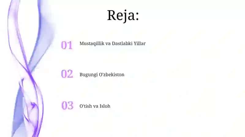 Ozbekistoning eng yangi tarixi 2