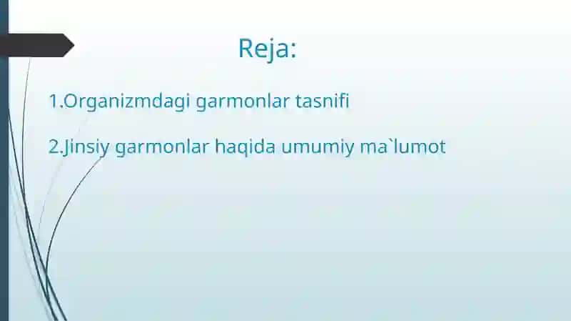 Jinsiy garmonlar fiziologiyasi 2