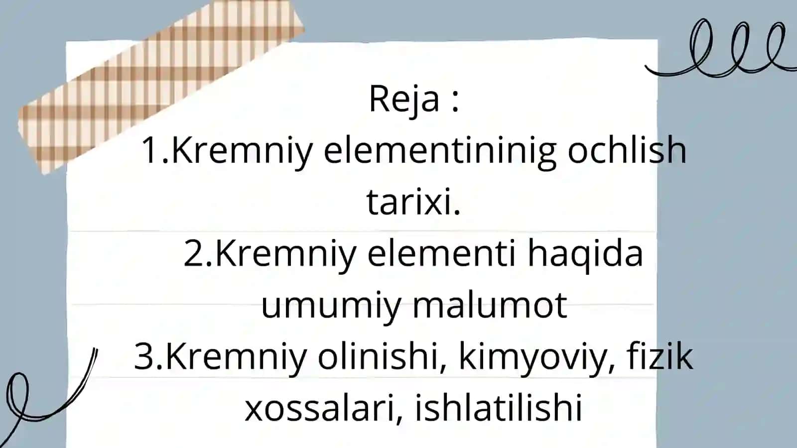 Kremniy elementi haqida 2