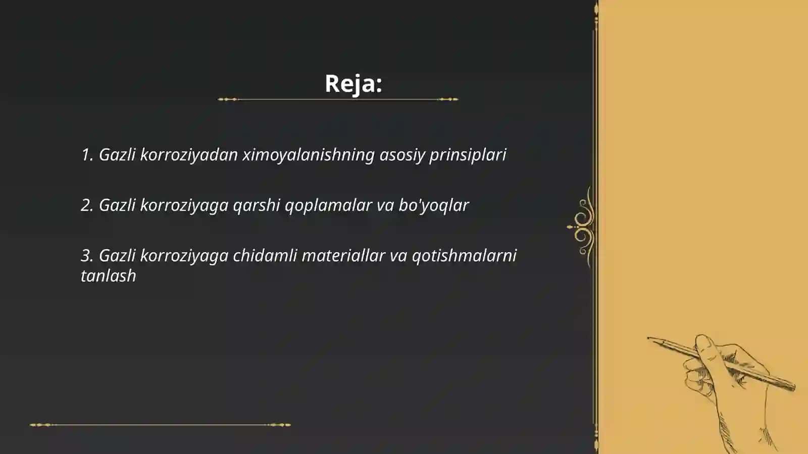 Gazli korroziyadan ximoyalanish 2