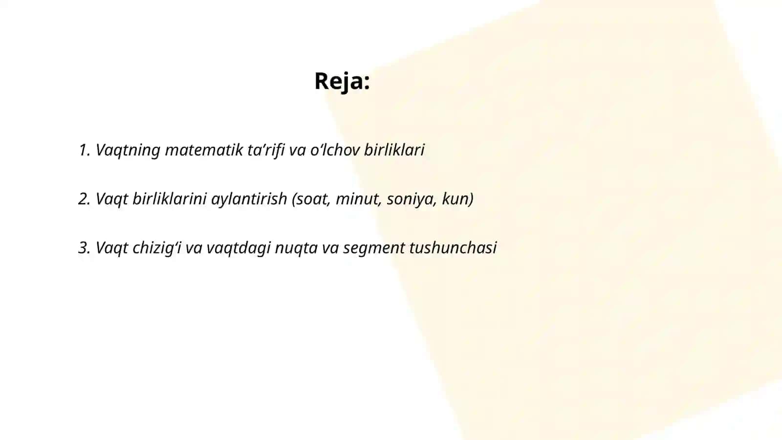 Matematikada vaqt haqida ma'lumot 2