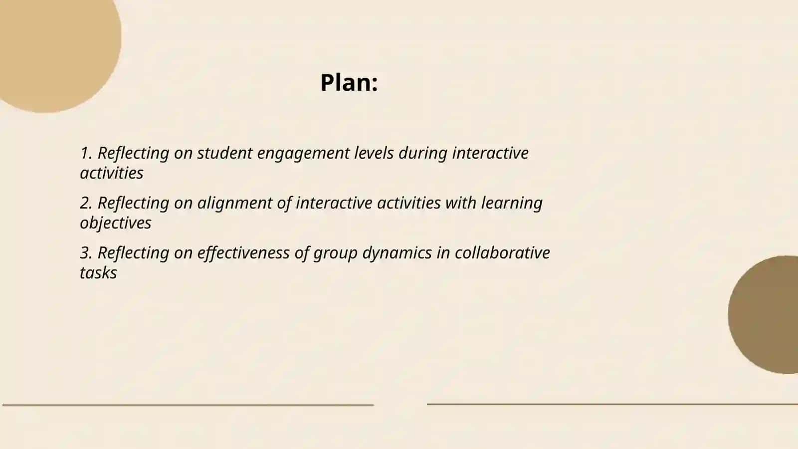 Reflecting on Interactive Activities in the Classroom 2