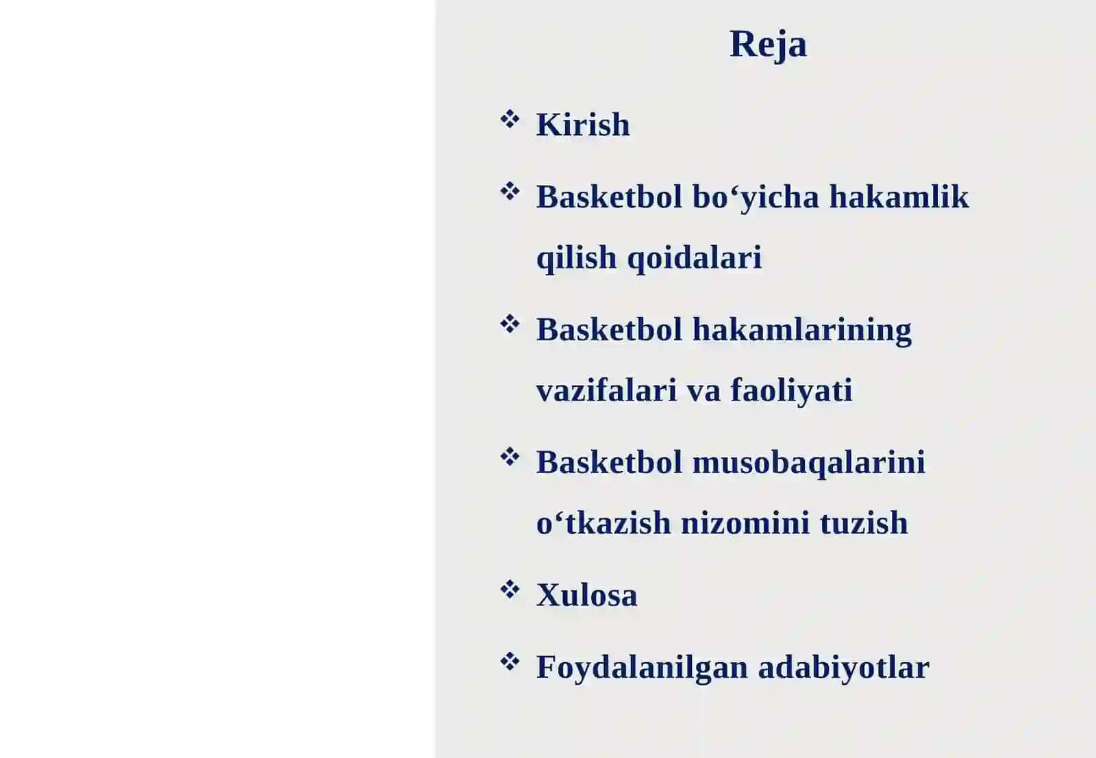 Basketbolbo‘yicha hakamlik qoidalari 2