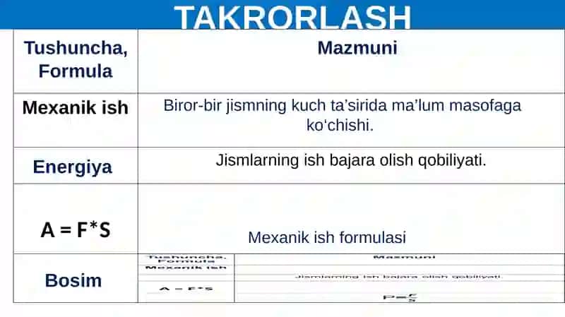MEXANIK ENERGIYA TURLARI 2