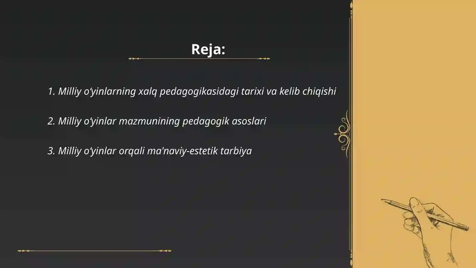 Xalq pedagogikasi fanidan tayyorlagan taqdimot 2